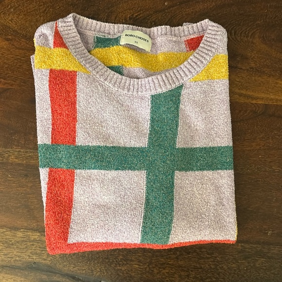 Bobo Choses Sweaters - Bobo Choses women’s colorful block sweater XS